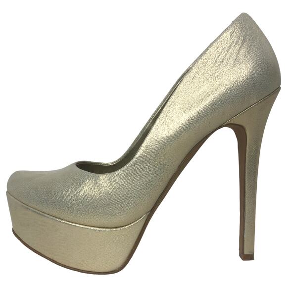 Jessica Simpson Slate/Deco Metallic Waleo Platform Heels - Size 8.5 - Women - Picture 5 of 13